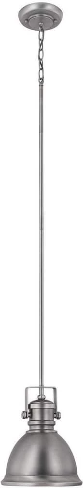 Coupon ✔️ Capital Lighting 48-1/2 in. 75W 1-Light Pendant in Antique Nickel with Metal Glass Shade 😉