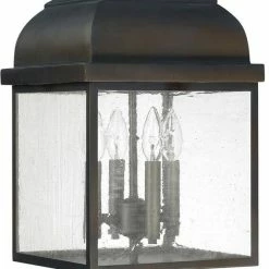 Discount ✨ Capital Lighting Westridge 240W 4-Light Candelabra E-12 Incandescent Outdoor Post Mount Lantern in Old Bronze 🧨
