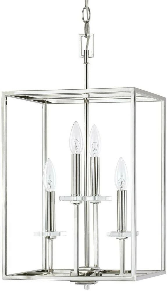 Wholesale ๐ Capital Lighting Morgan 22-3/4 in. 4-Light Foyer in Polished Nickel ๐งจ 1 Wholesale ๐ Capital Lighting Morgan 22-3/4 in. 4-Light Foyer in Polished Nickel ๐งจ