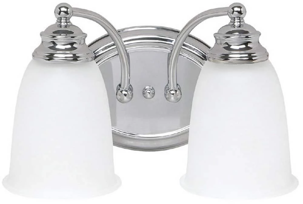 Buy π Capital Lighting Vanity 12-1/2 x 8 in. 100 W 2-Light Medium Bracket in Polished Chrome π₯ 1 Buy π Capital Lighting Vanity 12-1/2 x 8 in. 100 W 2-Light Medium Bracket in Polished Chrome π₯