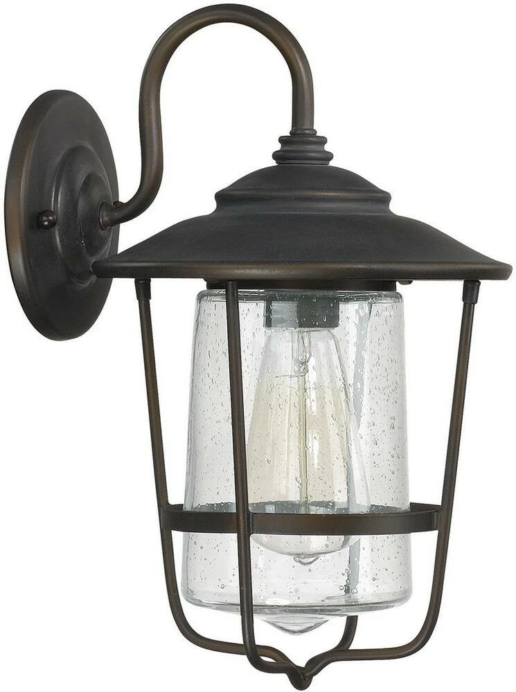 Discount π Capital Lighting Creekside 8-1/4 in. 100W 1-Light Medium E-26 Incandescent Wall Lantern in Old Bronze β 1 Discount π Capital Lighting Creekside 8-1/4 in. 100W 1-Light Medium E-26 Incandescent Wall Lantern in Old Bronze β