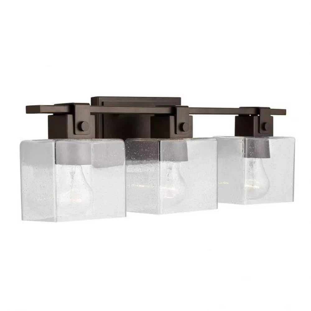 Outlet ✨ Capital Lighting Graham 100W 3-Light Medium Vanity Fixture in Oil Rubbed Bronze 🥰 1 Outlet ✨ Capital Lighting Graham 100W 3-Light Medium Vanity Fixture in Oil Rubbed Bronze 🥰
