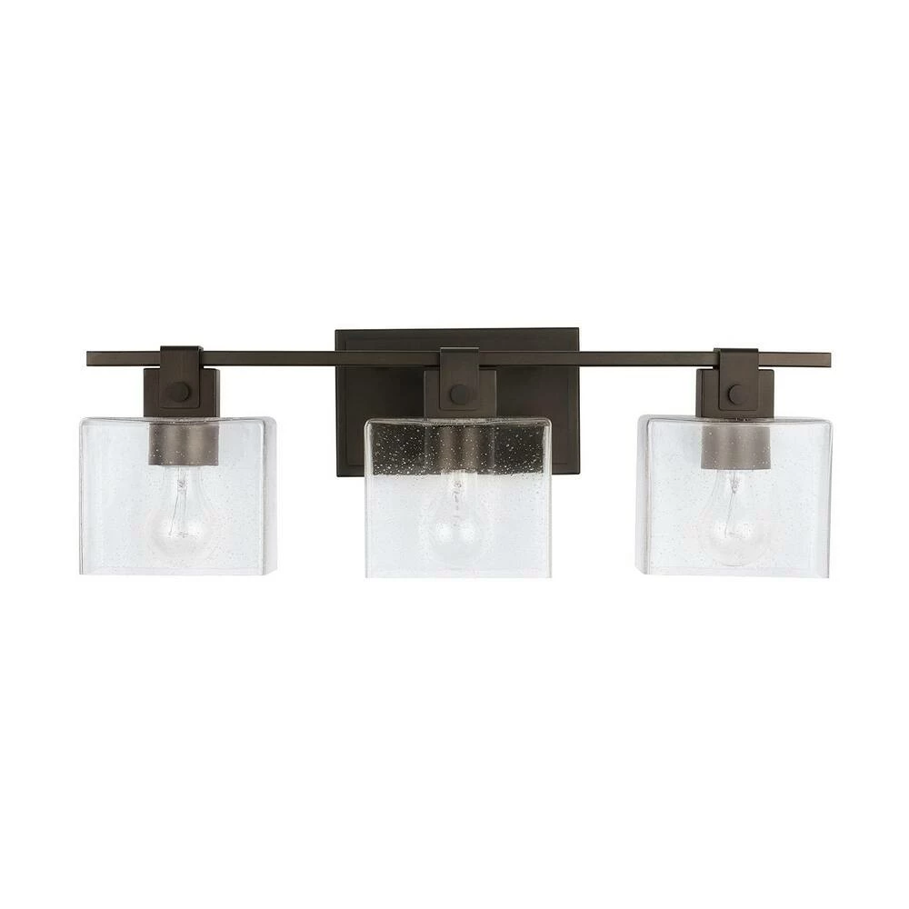 Outlet ✨ Capital Lighting Graham 100W 3-Light Medium Vanity Fixture in Oil Rubbed Bronze 🥰 2 Outlet ✨ Capital Lighting Graham 100W 3-Light Medium Vanity Fixture in Oil Rubbed Bronze 🥰 - Image 2