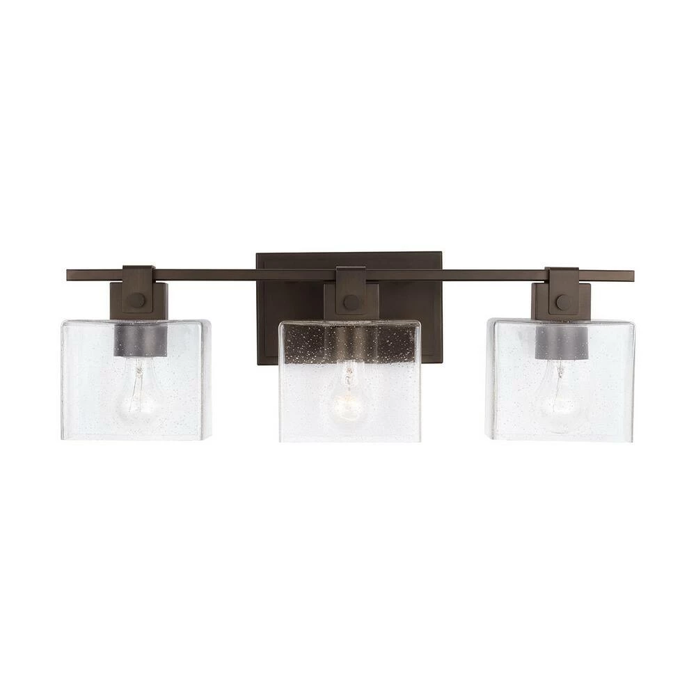 Outlet ✨ Capital Lighting Graham 100W 3-Light Medium Vanity Fixture in Oil Rubbed Bronze 🥰 4 Outlet ✨ Capital Lighting Graham 100W 3-Light Medium Vanity Fixture in Oil Rubbed Bronze 🥰 - Image 4