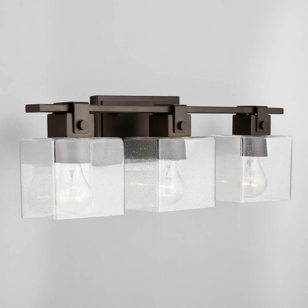 Outlet ✨ Capital Lighting Graham 100W 3-Light Medium Vanity Fixture in Oil Rubbed Bronze 🥰 5 Outlet ✨ Capital Lighting Graham 100W 3-Light Medium Vanity Fixture in Oil Rubbed Bronze 🥰 - Image 5