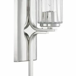 Cheapest 😍 Capital Lighting Manhattan 7 in. 100W 1-Light Medium E-26 Incandescent Wall Sconce in Polished Nickel ❤️