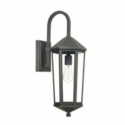 New ✔️ Capital Lighting Ellsworth 8 x 23 in. 100W 1-Light Medium E-26 Incandescent Outdoor Wall Lantern in Oiled Bronze 👏