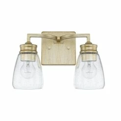 Cheapest 😀 Capital Lighting Newbury 100W 2-Light Medium E-26 Incandescent Vanity Fixture in Winter Gold ⭐