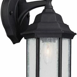 Coupon 💯 Capital Lighting Main Street 12 in. 100W 1-Light Outdoor Wall Lantern in Black ⭐