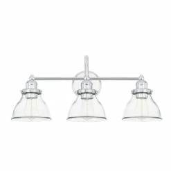 Brand new ⭐ Capital Lighting Baxter 100W 3-Light Medium E-26 Incandescent 120V Vanity Fixture in Polished Chrome ✔️