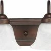 Brand new ✔️ Capital Lighting Vanity 7-3/4 in. 100W 2-Light Vanity Fixture in Burnished Bronze with White Faux Alabaster Glass Shade 😉