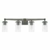 Cheap 🧨 Capital Lighting Zac 100W 4-Light Medium E-26 Incandescent Vanity Fixture in Urban Grey 🤩