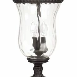 Promo 🔥 Capital Lighting Ashford 60W 3-Light Candelabra E-12 Incandescent Outdoor Post Lamp in Old Bronze 🌟