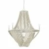 Outlet 🧨 Capital Lighting Kayla 60W 6-Light Candelabra E-12 Incandescent Chandelier in Mystic Sand ✔️