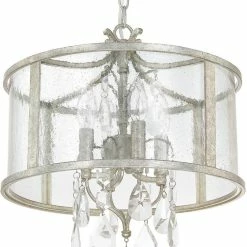 Wholesale ✔️ Capital Lighting Blakely 16-1/2 in. 4-Light Candelabra E-12 Base Incandescent Pendant in Antique Silver 🎁