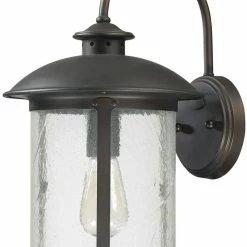 Discount 🎁 Capital Lighting Dylan 9-1/2 in. 100W 1-Light Medium E-26 Incandescent Wall Lantern in Old Bronze 💯