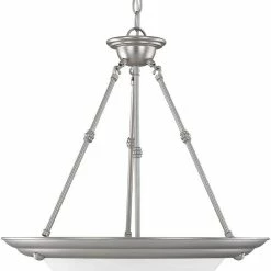 Best reviews of 🤩 Capital Lighting 60W 3-Light Medium E-26 Base Incandescent Pendant in Matte Nickel 🔥