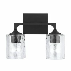 Brand new 🔔 Capital Lighting Clint 100W 2-Light Medium Vanity Fixture in Black Iron 😍 -Capital Lighting Sales Query 150