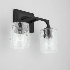 Brand new 🔔 Capital Lighting Clint 100W 2-Light Medium Vanity Fixture in Black Iron 😍 -Capital Lighting Sales Query 151