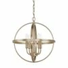 Best Sale 🛒 Capital Lighting HomePlace 60W 4-Light Candelabra E-12 Incandescent Pendant in Aged Brass ✨