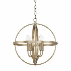 Best Sale 🛒 Capital Lighting HomePlace 60W 4-Light Candelabra E-12 Incandescent Pendant in Aged Brass ✨