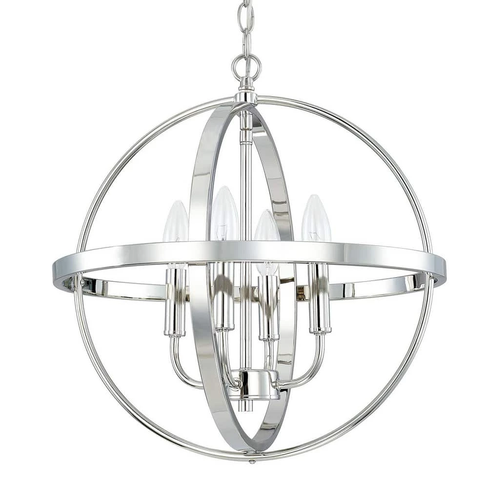 Hot Sale π Capital Lighting HomePlace 17-1/2 in. 4-Light Pendant in Polished Nickel π 1 Hot Sale π Capital Lighting HomePlace 17-1/2 in. 4-Light Pendant in Polished Nickel π