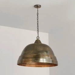 Outlet 🥰 Capital Lighting Sedona 100W 1-Light Medium E-26 Incandescent Pendant in Oxidized Brass 🎁 -Capital Lighting Sales Query 200