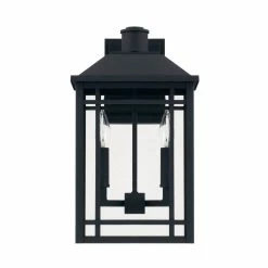 Cheap 🔔 Capital Lighting Braden 60W 2-Light Candelabra E-12 Incandescent Outdoor Wall Sconce in Black 🥰