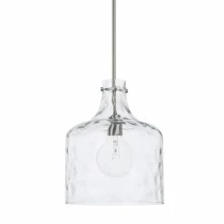 Buy ⌛ Capital Lighting HomePlace 100W 1-Light Medium E-26 Incandescent Pendant in Brushed Nickel ✔️