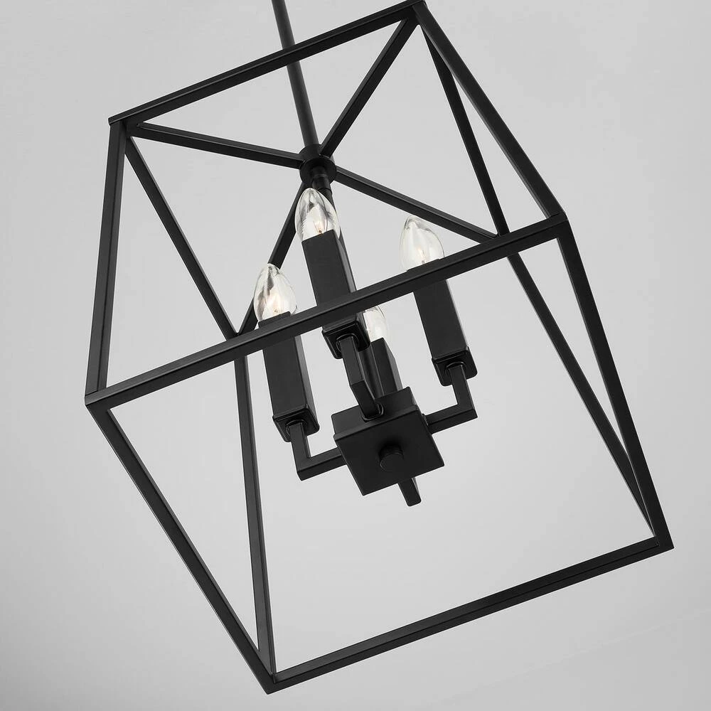 Best Pirce π Capital Lighting Thea 60W 4-Light Candelabra E-12 Foyer Lighting in Matte Black π 4 Best Pirce π Capital Lighting Thea 60W 4-Light Candelabra E-12 Foyer Lighting in Matte Black π - Image 4