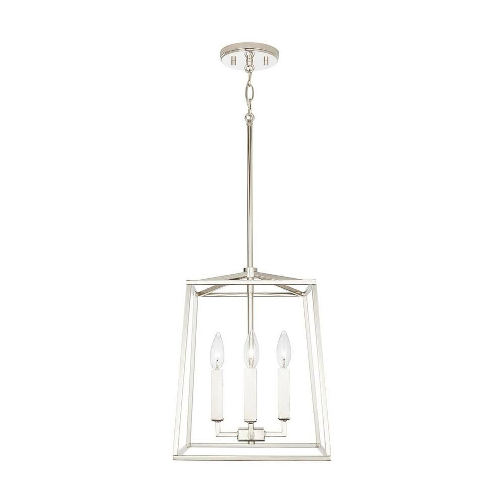 Flash Sale 👏 Capital Lighting Thea 60W 4-Light Candelabra E-12 Foyer Lighting in Polished Nickel 👍 2 Flash Sale 👏 Capital Lighting Thea 60W 4-Light Candelabra E-12 Foyer Lighting in Polished Nickel 👍 - Image 2