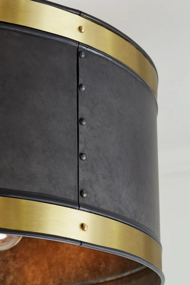 Cheapest π₯ Capital Lighting Independent 100W 4-Light Medium E-26 Incandescent Pendant in Galvanized Black with True Brass π 4 Cheapest π₯ Capital Lighting Independent 100W 4-Light Medium E-26 Incandescent Pendant in Galvanized Black with True Brass π - Image 4