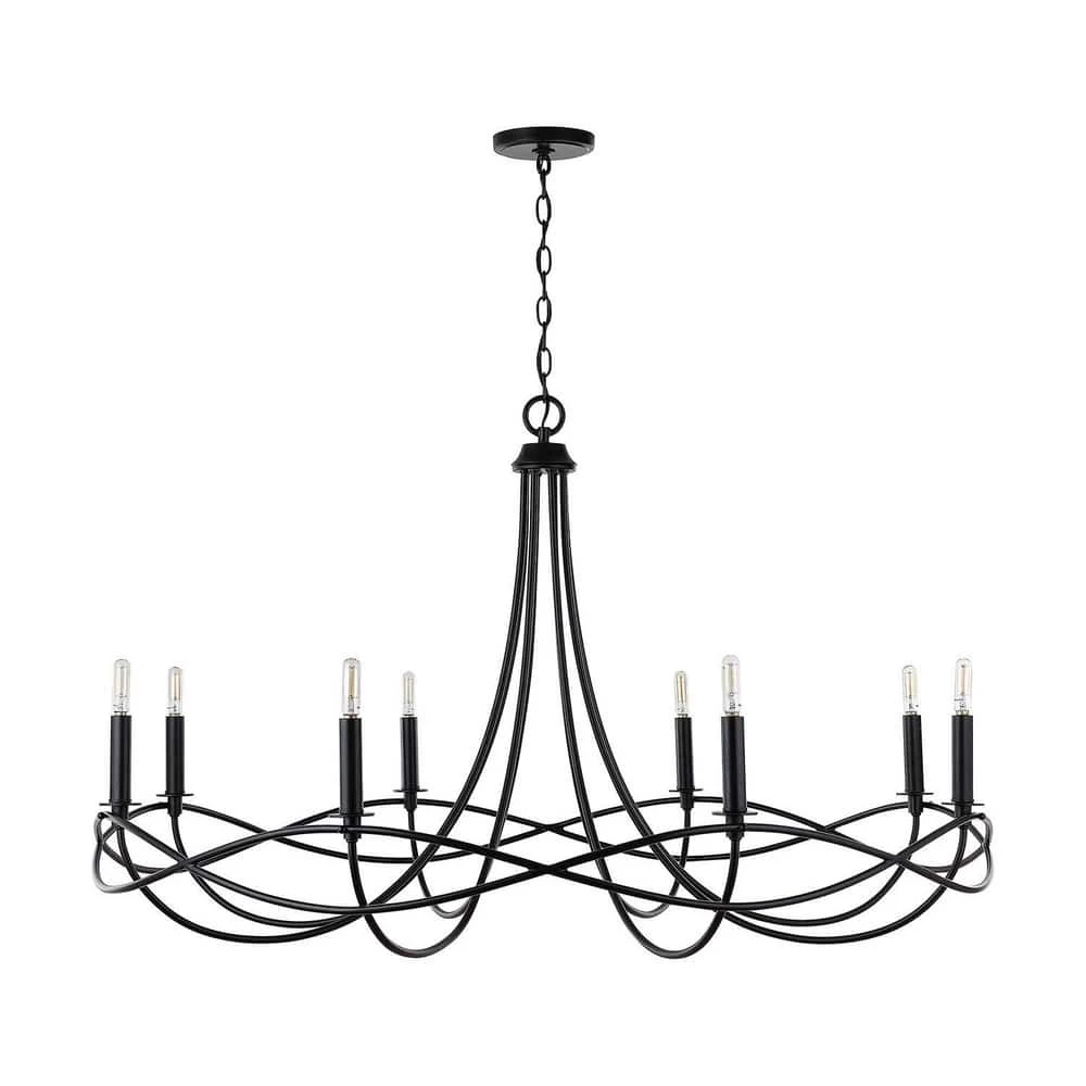 New โ Capital Lighting Sonnet 60W 8-Light Candelabra E-12 Incandescent Chandelier in Matte Black ๐ฏ 2 New โ Capital Lighting Sonnet 60W 8-Light Candelabra E-12 Incandescent Chandelier in Matte Black ๐ฏ - Image 2
