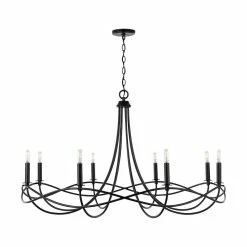 New โ Capital Lighting Sonnet 60W 8-Light Candelabra E-12 Incandescent Chandelier in Matte Black ๐ฏ 7 New โ Capital Lighting Sonnet 60W 8-Light Candelabra E-12 Incandescent Chandelier in Matte Black ๐ฏ -Capital Lighting Sales Query 238
