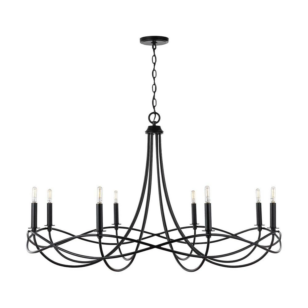 New โ Capital Lighting Sonnet 60W 8-Light Candelabra E-12 Incandescent Chandelier in Matte Black ๐ฏ 3 New โ Capital Lighting Sonnet 60W 8-Light Candelabra E-12 Incandescent Chandelier in Matte Black ๐ฏ - Image 3