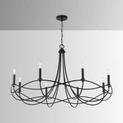 New โ Capital Lighting Sonnet 60W 8-Light Candelabra E-12 Incandescent Chandelier in Matte Black ๐ฏ 8 New โ Capital Lighting Sonnet 60W 8-Light Candelabra E-12 Incandescent Chandelier in Matte Black ๐ฏ -Capital Lighting Sales Query 239