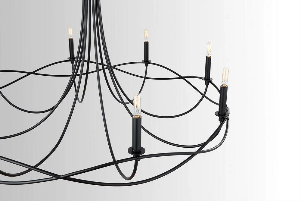 New โ Capital Lighting Sonnet 60W 8-Light Candelabra E-12 Incandescent Chandelier in Matte Black ๐ฏ 5 New โ Capital Lighting Sonnet 60W 8-Light Candelabra E-12 Incandescent Chandelier in Matte Black ๐ฏ - Image 5