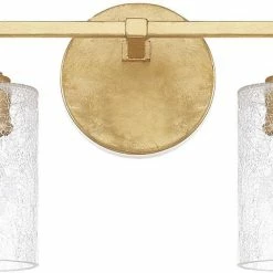 Deals 🎁 Capital Lighting Vanity 100W 2-Light Incandescent Vanity Fixture in Capital Gold 😀