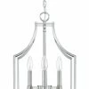 New 👏 Capital Lighting Wright 18 in. 60W 4-Light Foyer Fixture in Polished Nickel ❤️