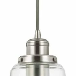 Flash Sale 😀 Capital Lighting Pendants and Minis 9-1/4 in. 1-Light Mini Pendant in Brushed Nickel 🤩
