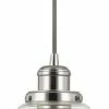 Promo 🌟 Capital Lighting Pendants and Minis 9-1/4 in. 1-Light Mini Pendant in Polished Nickel 😍