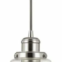 Promo 🌟 Capital Lighting Pendants and Minis 9-1/4 in. 1-Light Mini Pendant in Polished Nickel 😍