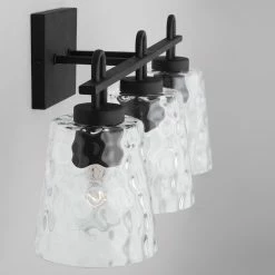 Buy ⭐ Capital Lighting Fenton 100W 3-Light Medium Vanity Fixture in Black Iron ⌛ -Capital Lighting Sales Query 266