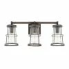 New ⭐ Capital Lighting Beaufort 100W 3-Light Medium E-26 Incandescent Vanity Fixture in Nordic Grey ⭐