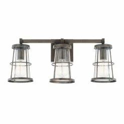 New ⭐ Capital Lighting Beaufort 100W 3-Light Medium E-26 Incandescent Vanity Fixture in Nordic Grey ⭐