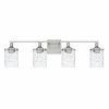 Best Sale 😀 Capital Lighting Colton 100W 4-Light Medium E-26 Incandescent Vanity Fixture in Brushed Nickel ❤️