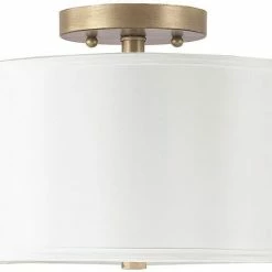 Hot Sale 💯 Capital Lighting Quinn 8-1/4 in. 60W 4-Light Medium E-26 Incandescent Ceiling Light with Glass Diffuser Glass in Brushed Gold 🥰