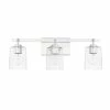 Best reviews of 🔔 Capital Lighting Greyson 100W 3-Light Medium E-26 Incandescent Vanity Fixture in Polished Chrome ❤️