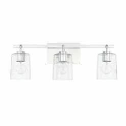 Best reviews of 🔔 Capital Lighting Greyson 100W 3-Light Medium E-26 Incandescent Vanity Fixture in Polished Chrome ❤️