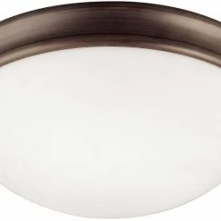 Deals ⌛ Capital Lighting 4-1/4 x 14 in. 3-Light Ceiling Fixture in Oil Rubbed Bronze with White Glass Shade ⌛